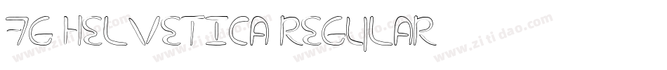 7G helvetica regulaR字体转换